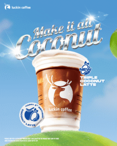 Luckin Coffee Malaysia Launches Triple Coconut Latte for Coconut Month